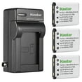 thumbnail image 1 of Kastar 3-Pack Battery and AC Wall Charger Replacement for Rico DM-6370, DS-6365, SL-58, SL68, Intova SP-8, Polaroid CTA-00730S, Polaroid T730, T831, T833, 1 of 5