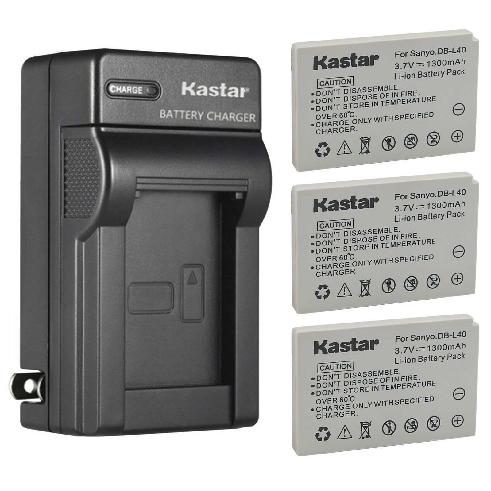 Batteria Ricaricabile Per Sanyo DB-L40 – 1200mAh 3.7V, Compatibile Con Xacti HD700/HD800 E Modelli Simili