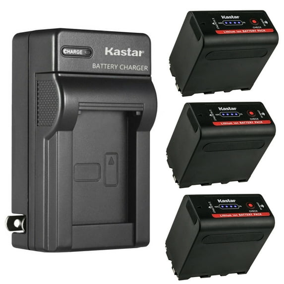 Kastar 3-Pack Battery and AC Wall Charger Replacement for Z Cam E2 E2-M4 Professional 4K Cinematic, E2-S6 Super 35 6K Cinema, E2-F6 Full-Frame 6K Cinema, E2-F8 Full-Frame 8K Cinema Camera
