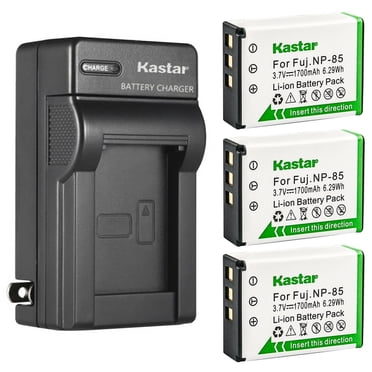 Kastar Slim Battery Charger Kit For Toshiba PA3985, Camileo X200 & X400 Camcorders – Includes NP-85 1700mAh Li-Ion Battery