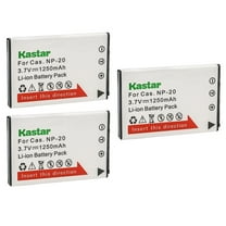 Kastar 3-Pack Battery CNP-20 Replacement for Casio Exilim EX-S880, Exilim EX-Z11, Exilim EX-Z12, Exilim EX-Z3, Exilim EX-Z4, Exilim EX-Z5, Exilim EX-Z6, Exilim EX-Z7, Exilim EX-Z8 Camera