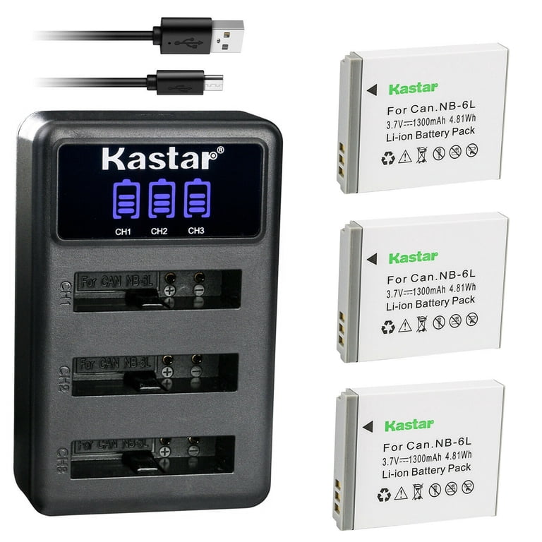 Canon NB-6L Battery Charger Genuine Canon NB-6L Battery & CB-2LY Charger For Powershot S95, SD1200, SX260, SX530, D20 Canon Powershot Sx260 Hs Digital Cameras