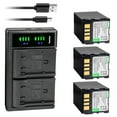 thumbnail image 1 of Kastar 3-Pack Battery + LTD2 Dual USB Charger Compatible with JVC GZ-MG30U GZ-MG30US GZ-MG31 GZ-MG31AC GZ-MG31U GZ-MG31US GZ-MG33 GZ-MG33EG GZ-MG37 GZ-MG37AA GZ-MG37AG GZ-MG37AH GZ-MG37AS GZ-MG37E, 1 of 6