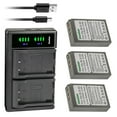 thumbnail image 1 of Kastar 3-Pack Battery and LTD2 USB Charger Compatible with Olympus BLS-50, PS-BLS50, BLS-5, PSBLS5 Battery, Olympus OM-D E-M10, E-M10 Mark II, E-M10 Mark III, E-M10 Mark IV, OM-5 Mirrorless Camera, 1 of 6