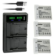 Kastar 3-Pack Battery and LTD2 USB Charger Replacement for Canon NB-4L NB4L, NB-4LH NB4LH Battery, Canon CB-2LV Charger, Canon Digital IXUS 120 IS, Digital IXUS 130, IXY Digital Wireless Camera