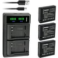 thumbnail image 1 of Kastar 3-Pack Battery and LTD2 USB Charger Replacement for Panasonic DMW-BCJ13 DMW-BCJ13E DMW-BCJ13PP Battery Panasonic DE-A81 DE-A81B, DE-A82 DE-A82B Charger Panasonic Lumix DMC-LX7GK, Lumix DMC-LX7K, 1 of 6
