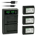 thumbnail image 1 of Kastar 3-Pack Battery and LTD2 USB Charger Replacement for Sony NP-FZ100 FZ100 Battery, Sony BC-QZ1, NPA-MQZ1K Charger, Sony a6600 Alpha A7 Alpha A9 Alpha 1 Mirrorless Camera, Sony Camera Grip VG-C3EM, 1 of 6