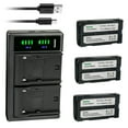 thumbnail image 1 of Kastar 3-Pack Battery and LTD2 USB Charger Replacement for Topcon GPS HiPer II GNSS receivers, HiPer V GNSS receivers, Topcon Instruments ES Series, OS Series, DS Series, PS Series, 1 of 6