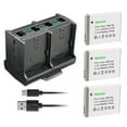 thumbnail image 1 of Kastar 3-Pack Battery and Quadruple Charger Compatible with Minolta MND20 44 MP / 2.7K Ultra HD Digital Camera, Full HD 1080P Rechargeable Electronic Mini Camera for Students, Teens, Kids, 1 of 7