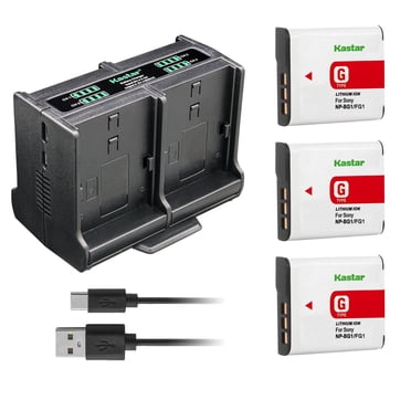 Battery Charger With Car Adapter For Sony NP-BG1 – Fits DSC-H3, H7, H9, H10, H20, H50 – Unbranded