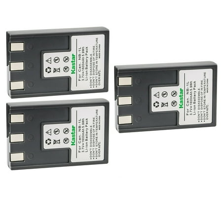 Kastar 3-Pack Battery Replacement for Canon PowerShot S400, PowerShot S410, PowerShot S500, IXY Digital 200, IXY Digital 200a, IXY Digital 300, IXY Digital 300a, IXY Digital 320, IXY Digital 400