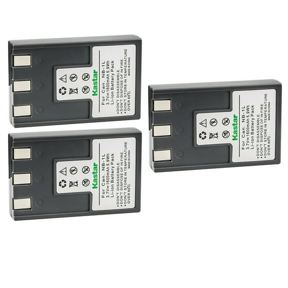Kastar 3-Pack Battery Replacement for Canon PowerShot S400, PowerShot S410, PowerShot S500, IXY Digital 200, IXY Digital 200a, IXY Digital 300, IXY Digital 300a, IXY Digital 320, IXY Digital 400