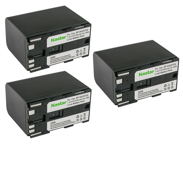 Kastar 3-Pack Battery Replacement for Canon XL-1, XL-1S, XL-2, XH