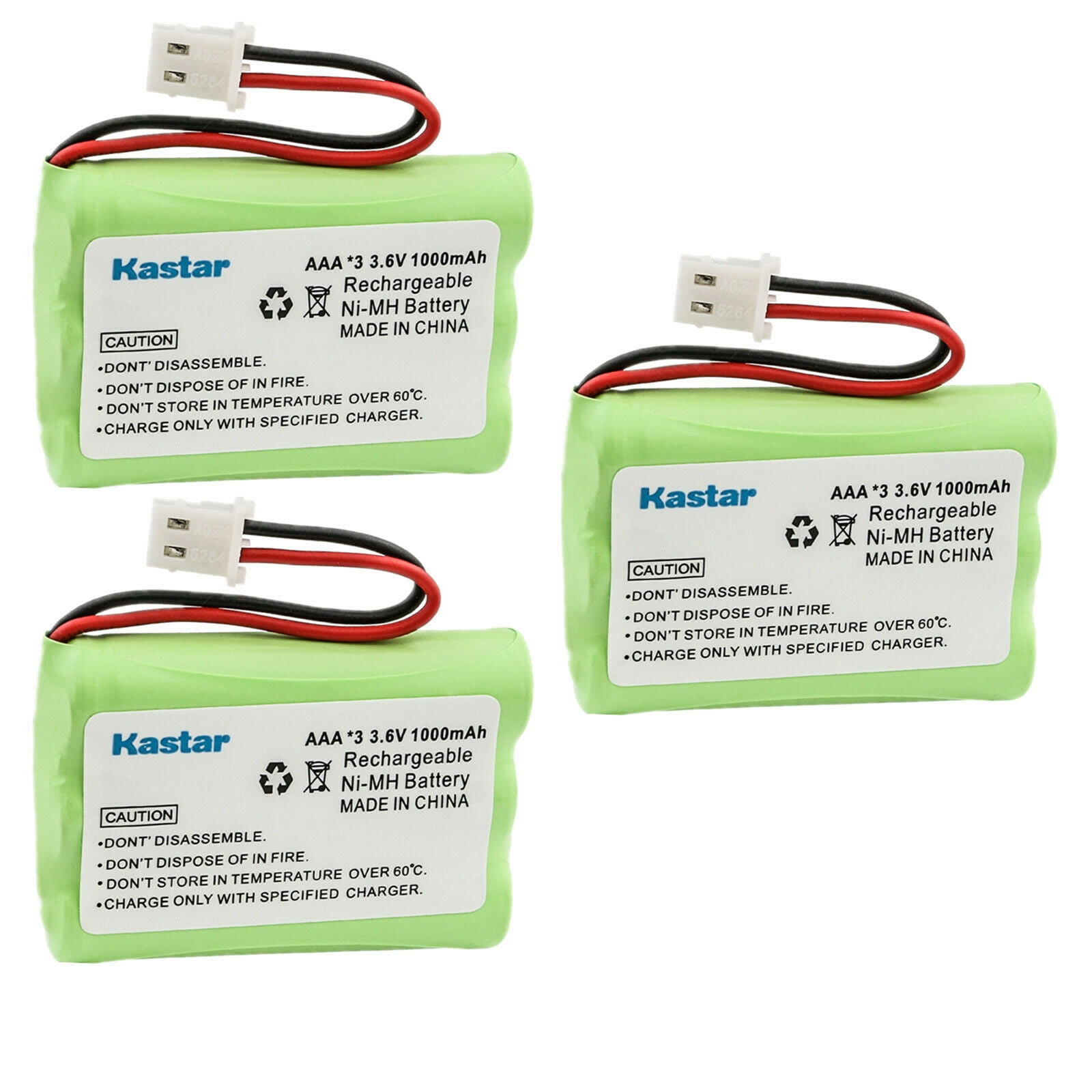 Kastar 3Pack Battery Replacement for GP 60AAH3BML 60AAAH3BMX