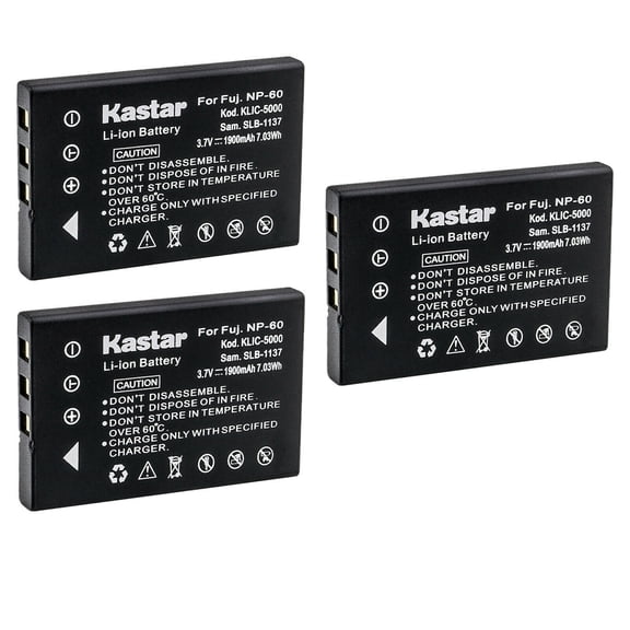 Kastar 3-Pack Battery Replacement for JayCam VS7150, VideoShot DVH1080, VideoShot DVH20, VideoShot DVH22, VideoShot DVH24, VideoShot DVH5330, VideoShot DVH5910, JD 3.3 x 4 ie, VideoShot DVH1080
