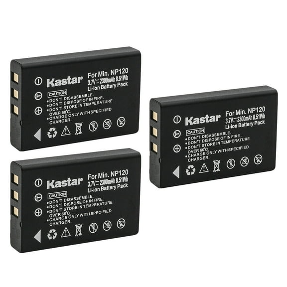 Kastar 3-Pack Battery Replacement for Ricoh DB-43 DB43 Battery, Ricoh Caplio G4, Caplio G4 wide, Caplio GX, Caplio GX8, Caplio Pro G3, Caplio R330, Caplio RR10, Caplio RR30, Caplio RX Digital Cameras