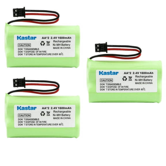 Kastar 3-Pack Battery Replacement for Uniden BT904 BP904 BT1007 BT1015 BBTY0460001 BBTY0510001 BBTY0624001 BBTY0700001 BBTY0651101 CEZAi2998 DCX150 DECT1340 DECT1363 DECT1363BK DECT1363-2 DECT1480