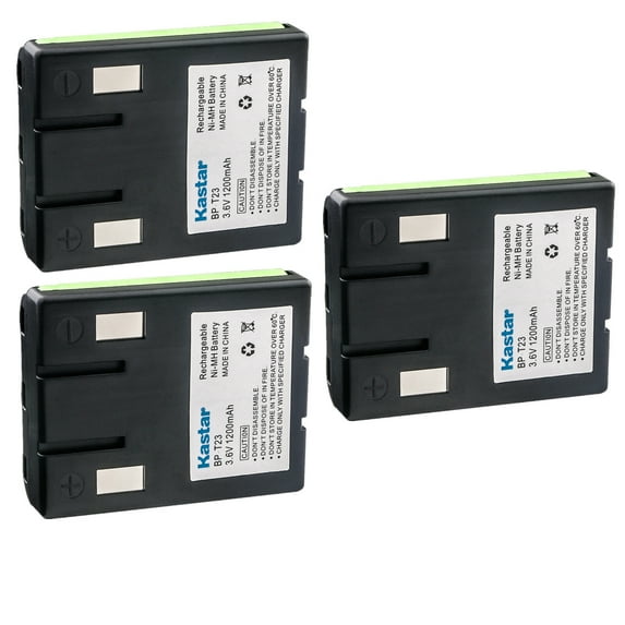 Kastar 3-Pack Battery Replacement for Toshiba FTH955BK, FT-H986, FT-H986BK FT-9007, FT-X988, FTH916, FTH916BK, FTH918, FTH918BK, FTH986, FTH986BK, FT9007, FTX988, FT3806, FT-3803, FT-3808, FT-H3806