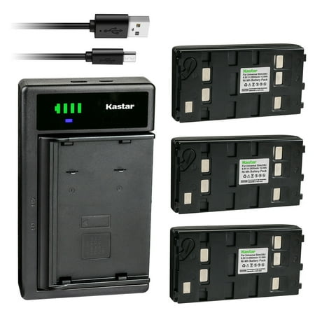 Kastar 3-Pack Battery and Smart USB Charger Compatible with Blaupunkt CC-664 CC-684 CC-695 SC-625 SC-634 SCR-250 ST-634, Siemens FA-277 FA-278 FA-292 FA-294 FA-298 FA-299
