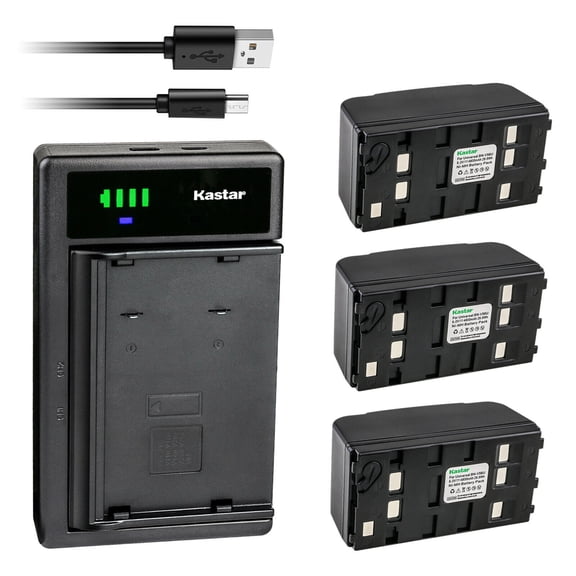 Kastar 3-Pack Battery and Smart USB Charger Replacement for Memorex 16-858 BB-146653 BB-028908, 16-859 BB-146654, BT-70 BB-146655, CS6012 BB-146656, Model 153 BB-146657, Model 154 BB-146658, Model 155