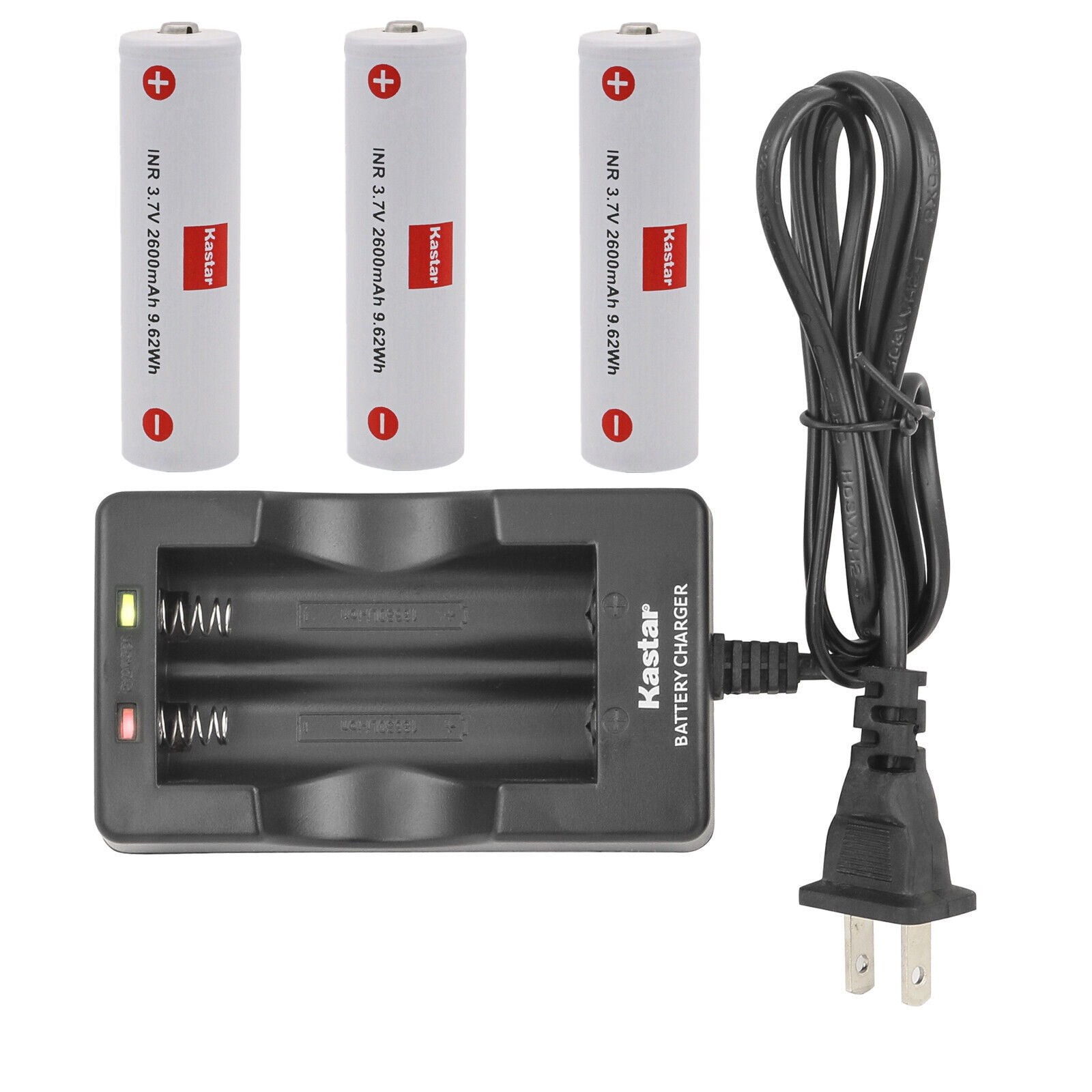 Kastar 3-Pack Battery + Wall Charger Replacement for Zhiyun CRANE V1, CRANE 2 CRANE 2S, CRANE 3S CRANE 3S Pro, CRANE 3SE, CRANE 3 LAB, WEEBILL-S WEEBILL LAB, WEEBILL 3, Z1 Evolution Gimbal Stabilizer