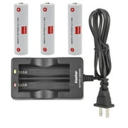 Kastar 3-Pack Battery + Wall Charger Replacement for Zhiyun CRANE V1, CRANE 2 CRANE 2S, CRANE 3S CRANE 3S Pro, CRANE 3SE, CRANE 3 LAB, WEEBILL-S WEEBILL LAB, WEEBILL 3, Z1 Evolution Gimbal Stabilizer
