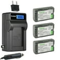 thumbnail image 1 of Kastar 3-Pack CGA-D08 Battery and LCD AC Charger Compatible with Panasonic AG-DVX100BE, AG-DVX102 , AG-DVX102A , AG-DVX102B, AG-DVX1000, AG-EZ50U, AG-HVX200, NV-C1, NV-C2, NV-C3, NV-C5, NV-C7, NV-D89, 1 of 6
