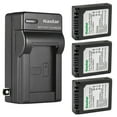 thumbnail image 1 of Kastar 3-Pack CGA-S002 Battery and AC Wall Charger Replacement for Panasonic CGR-S002, CGR-S002A, CGR-S002E, DMW-BM7 Battery, Panasonic DE-994, DE-994A, DE-A44 Charger, 1 of 5