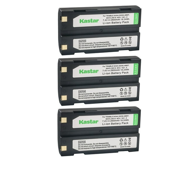 Kastar 3-Pack D-Li1 Battery Replacement for Pentax EI-2000, Pentax DEP001 D-Li1 D-LI1 DLPLI1 DPE004 EiDLi1 Ei-D-Li1 Ei-D-BC1 EI-2000