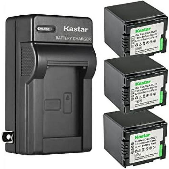 Kastar 3-Pack DZ-BP14 Battery and AC Wall Charger Replacement for Hitachi DZ-BP7, DZ-BP7S, DZ-BP14, BP14R, DZ-BP14S, DZ-BP21S, DZ-BP21SJ Battery