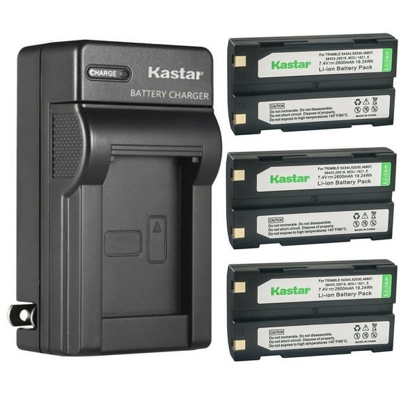 Kastar 3-Pack Ei-D-Li1 Battery and AC Wall Charger Replacement for Amstron GPS-TR1, Symbol Barcode Scanner, APS BC1071, Empire BLI-208 BLI-TRB1 BLI-TRB3, Lenmar Ei-D-Li1, RV-DC8100