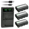 thumbnail image 1 of Kastar 3-Pack GEB211 Battery and LTD2 USB Charger Compatible with Geomax ZBA600 Geomax ZBA400 Geomax ZBA200 Geomax 724117 Survey Battery, Geomax Total Station Stonex R6 Stonex R6+ ZT20 ZT80 ZT80+, 1 of 6