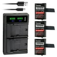 thumbnail image 1 of Kastar 3-Pack M53617 Battery and LTD2 USB Charger Compatible with Motorola 53617 3XCAAA KEBT-086 KEBT-086-B BNH-KEBT-086 MH230R MH230TPR FRS-010 FRS-010-NH MB140R Battery, 1 of 6