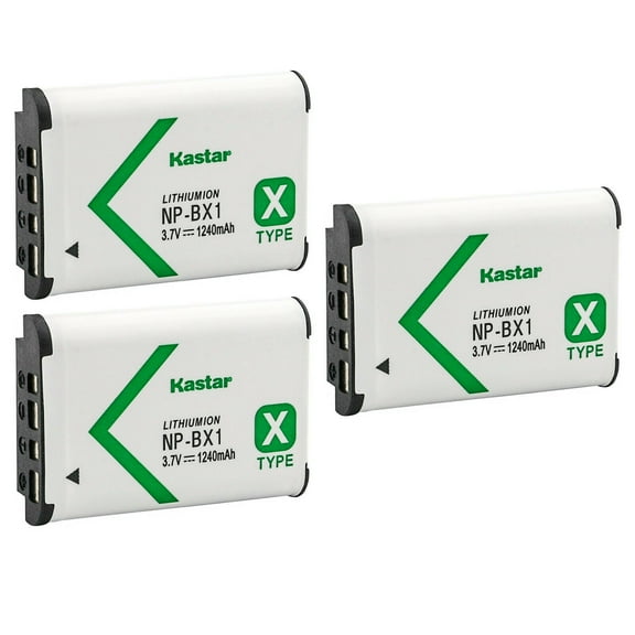 Kastar 3-Pack NP-BX1 Battery Replacement for Sony ZV-1 Vlogging Camera, ZV-1F Vlogging Camera, Hasselblad Stellar Special Edition Digital Camera