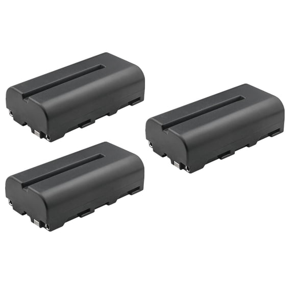 Kastar 3-Pack NP-F550 / NP-F570 Li-ion Battery 7.4V 2900mAh Replacement for FEELWORLD F5 PRO V2 5.5 INCH TOUCH SCREEN, F5 Pro V3 5.5" Touch Screen 3D LUT 4K HDMI DSLR Camera Field Monitor