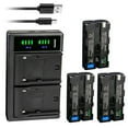 thumbnail image 1 of Kastar 3-Pack NP-F580 Battery 7.4V 3500mAh and LTD2 USB Charger Compatible with Sony L Series Camera and Camcorder, Z CAM Cinematic Camera, On-Camera Field Recording Monitor, LED Video / Photo Light, 1 of 7