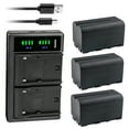 thumbnail image 1 of Kastar 3-Pack NP-F750 / NP-F770 Battery and LTD2 USB Charger Compatible with Neewer 530 PRO CRI 97+, RGB650 Bi-Color CRI97+, RGB660, 660 PRO RGB, CN-126, CN-160, CN-216, CN-304, NL288 LED Video Light, 1 of 6