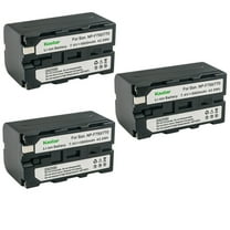 Kastar 3-Pack NP-F770 Battery 7.4V 5800mAh Replacement for Sony HDR-FX7 HDR-FX7E HDV-FX1 HDV-Z1 HVL-20DW HVL-20DW2 HVL-LBPA HVL-ML20 HVR-DR60 HVR-HD1000 HVR-M10 HVR-V1 HVR-Z1 HVR-Z5 Camera