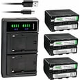 thumbnail image 1 of Kastar 3-Pack NP-F970PRO Battery and LTD2 USB Charger Compatible with Sony GV-D200 GV-D300 GV-D700 GV-D800 GV-D900 GV-HD700E Camera, Sound Devices MixPre-3 MixPre-6 MixPre-10T 663 FEELWORLD F5 Pro 5.5, 1 of 6