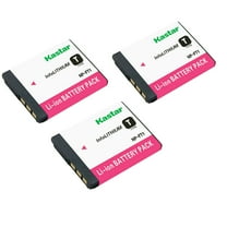 Kastar 3-Pack NP-FT1 Battery Replacement for Sony NP-FT1 NPFT1, Type T Battery, Sony C-CS3, BC-TR1 Charger