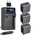 thumbnail image 1 of Kastar 3-Pack NP-QM91D Battery and LCD AC Charger Compatible with Sony CCD-TRV380, CCD-TRV430, CCD-TRV460, CCD-TRV480, CCD-TRV530, CCD-TRV730, CCD-TRV738, CCD-TRV740, CCD-TRV828, CCD-TRV830, 1 of 6