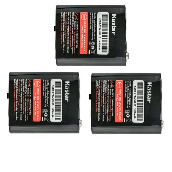 Kastar 3-Pack Ni-MH Battery 3.6V 1650mAh Replacement for Motorola 2 Way Radios TalkAbout MD200, MD200R, MD200TPR, MD207, MD207R, MD320CR, MJ270, MJ270R, MJ27OR, MJ430R, MR350, MR350R, MR350R VP