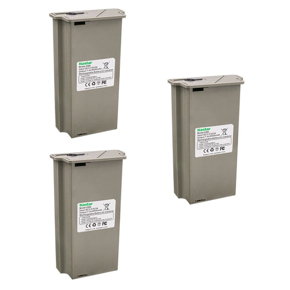 Kastar 3-Pack Lithium Rechargeable Battery Pack Replacement for Tactacm Hunting Camera Reveal X, X Gen 2.0, X 3.0, XB, X Pro, X Pro 3.0, SK, Trail Camera TA-CT-XG2 TA-CT-SK TA-TC-BOV1 TA-CT-XP2
