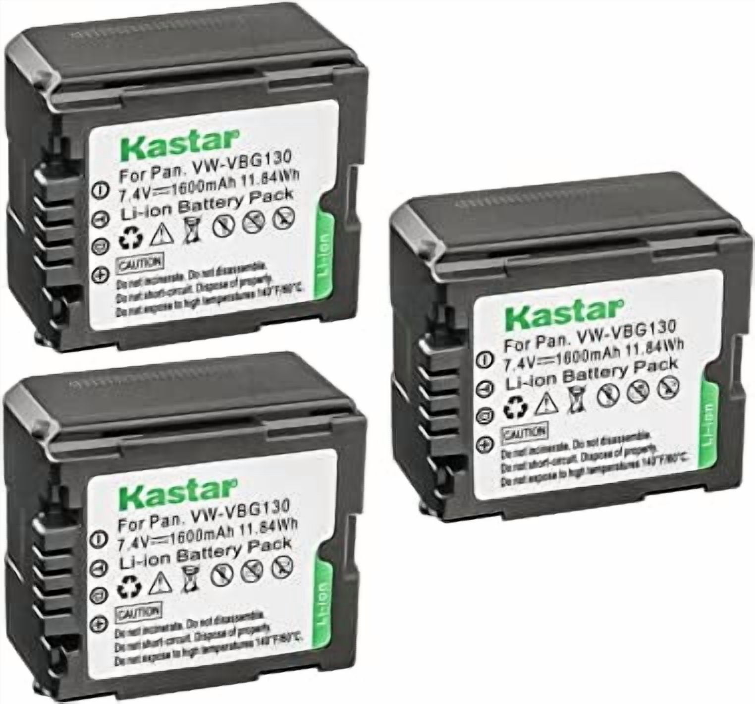 vhbw 2x Batteria compatibile con Panasonic HDC-SD200, HDC