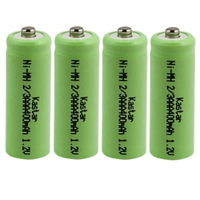 Kastar 4-Pack 2/3AAA 1.2V Ni-MH Button Top Battery Replacement for Alpine SLA390 Lawn Lights, Alpine 2/3AAA NI-CD 1.2V 120mAh Battery, Alpine Corporation Solar Battery, Outdoor Solar Garden Art Light