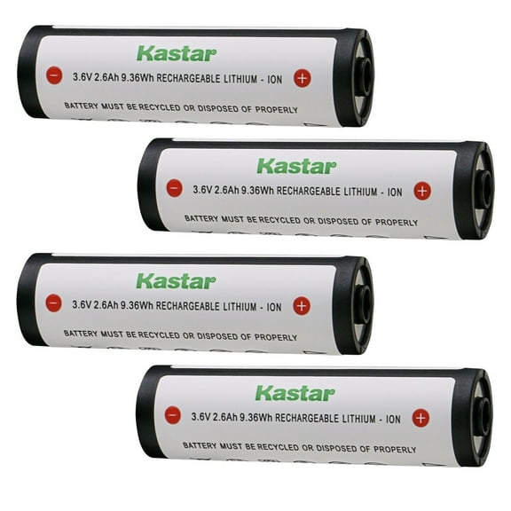 Kastar 4-Pack 3.7V 2.6Ah 74175 Flashligth Battery Compatible with Strion DS HPL Flashlight, Strion DS HL Flashlight, ProTac HL USB Flashlight, ProTac HL USB Flashlight