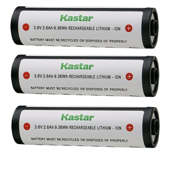 Kastar 4-Pack 3.7V 2.6Ah 74175 Lithium-ion Battery Replacement for Streamlight 74175 Li-ion Battery, Streamlight flashlights and headlamps