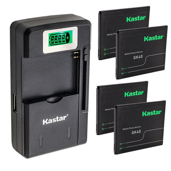 Kastar 4-Pack BL-4C Battery and Smart LCD Charger Replacement for Nokia BL-4C 1006 1202 1203 1265 1325 1508 1508I 1661 1662 2220 slide 2228 2605 2650 2651 2652 2690 2865 3108 3500 classic 5100 6066