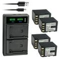 thumbnail image 1 of Kastar 4-Pack BN-V428 Battery and LTD2 USB Charger Replacement for JVC GR-DVL728, GR-DVL765, GR-DVL767, GR-DVL800, GR-DVL805, GR-DVL810, GR-DVL815, GR-DVL817, GR-DVL820, GR-DVL822, GR-DVL828, 1 of 6