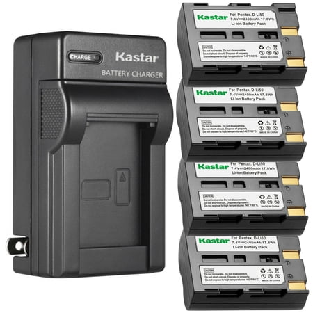Kastar 4-Pack BP-21 Battery and AC Wall Charger Replacement for Sigma BP-21 Battery, Sigma BC-21 Charger, Sigma SD1, SD1 Merrill, SD14, SD15 Digital Camera